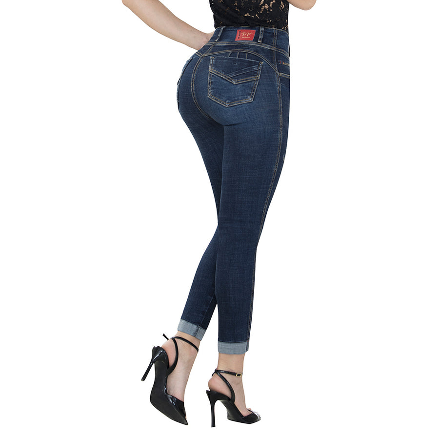 Jean Push Up Tiro Alto Azul Tyt Jeans Melendi - foto 1