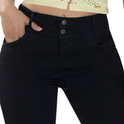 Jean Push Up Tiro Alto Negro Tyt Jeans Verbena - foto 3