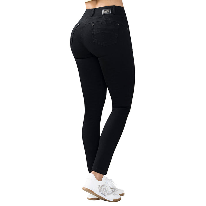 Jean Push Up Tiro Alto Negro Tyt Jeans Verbena - foto 1