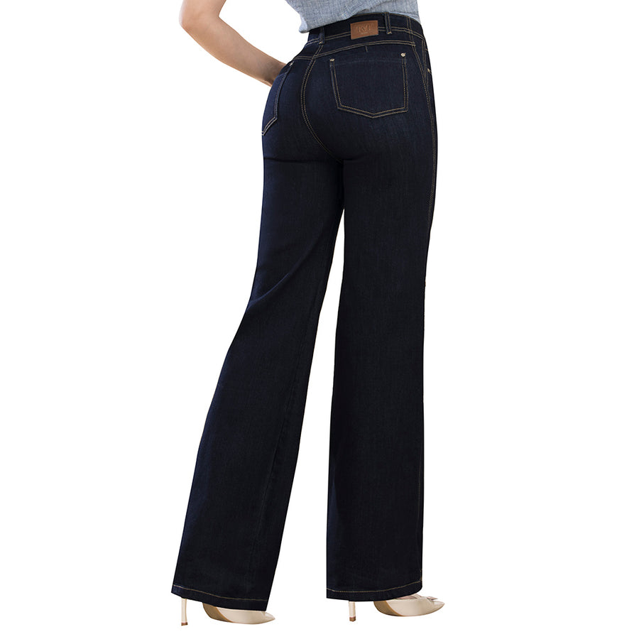 Jean Wide Leg Tiro Alto Azul Tyt Jeans Caléndula - foto 1