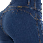 Jean Push Up Tiro Alto Azul Oscuro Tyt Jeans Túnez - foto 4