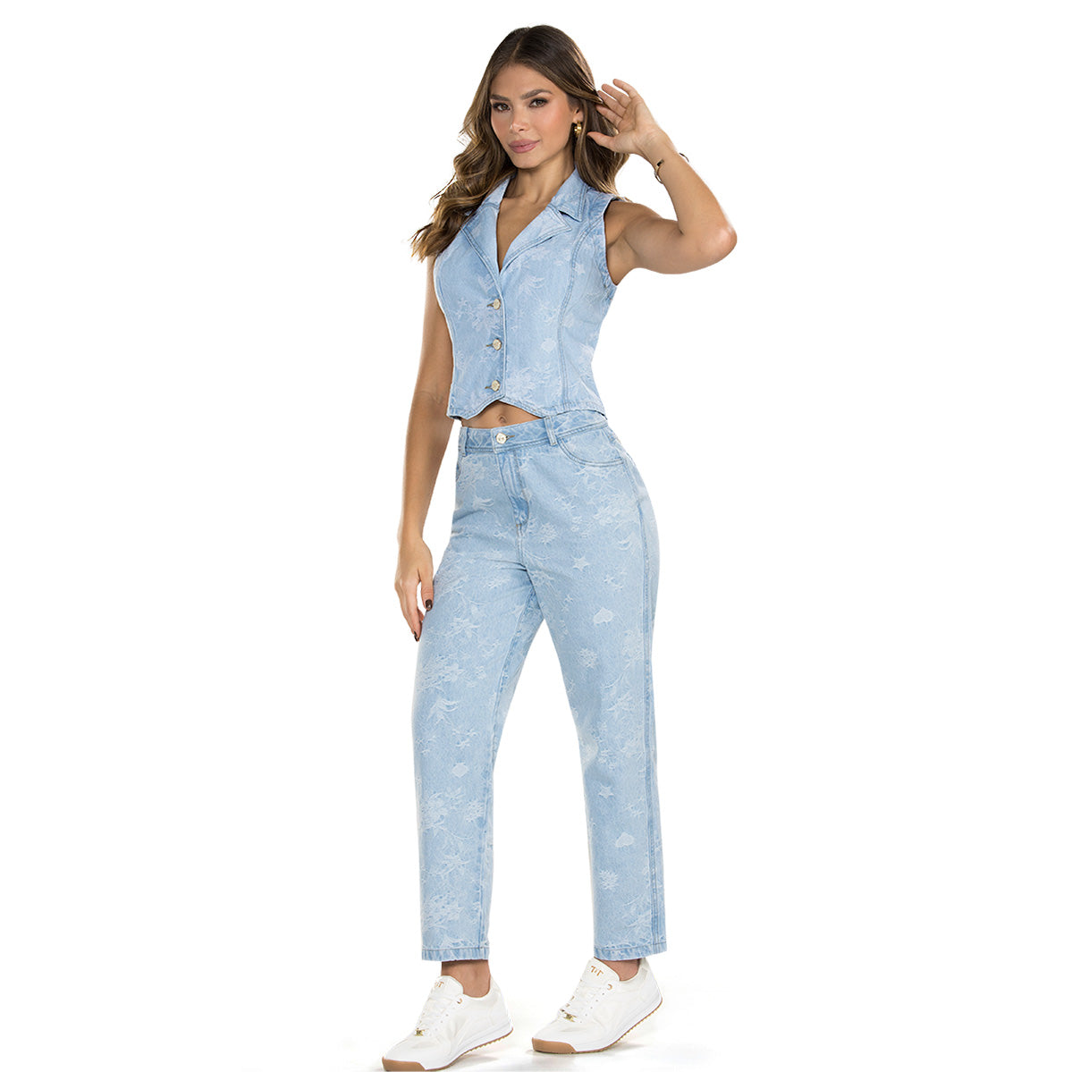 Jean Mom Tiro Alto Azul Tyt Jeans Jordania - foto 6