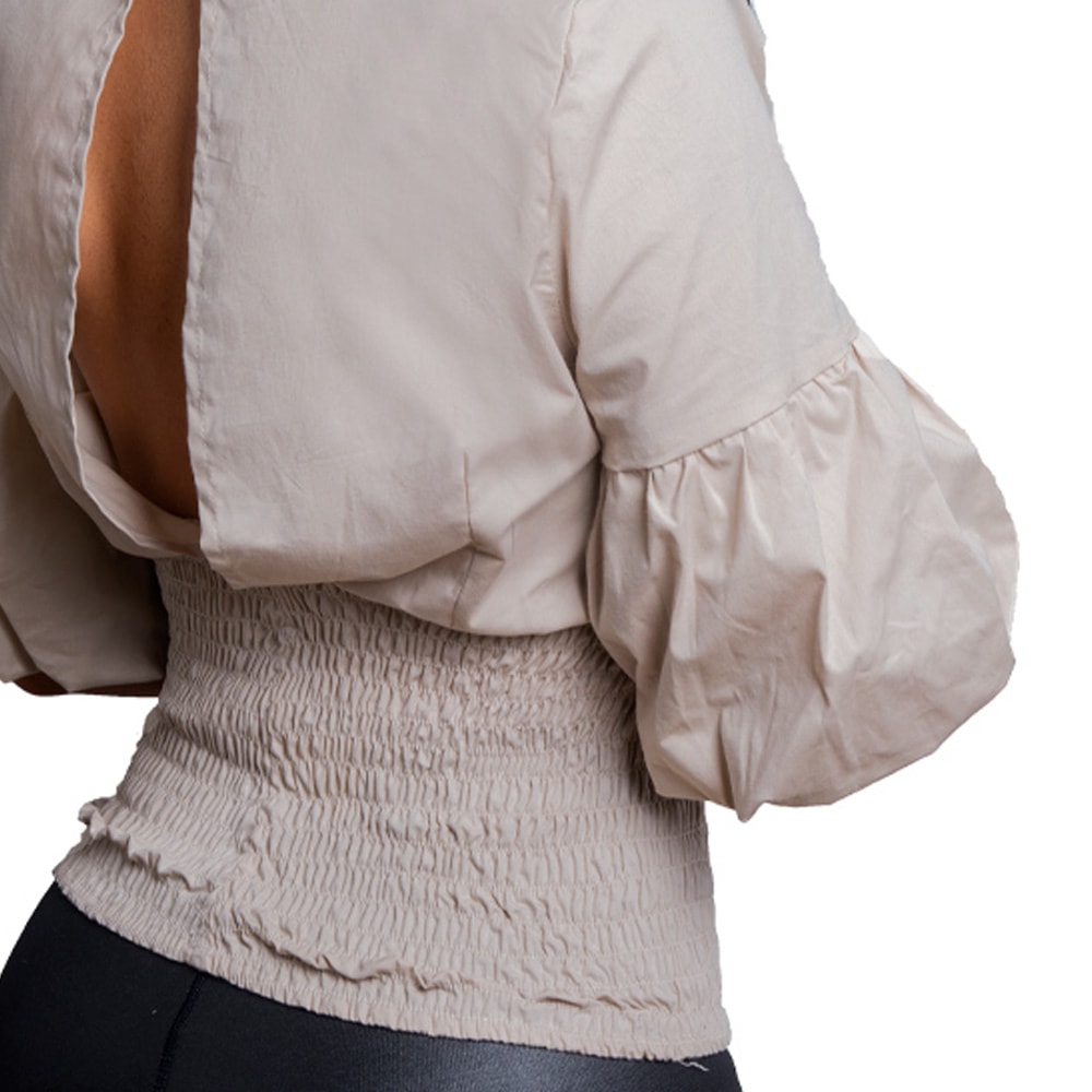 Blusa Manga 3/4 Beige Mujerón 21408