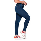 Jean Skinny Faja Interna Azul Oscuro Trucco'S T22092408