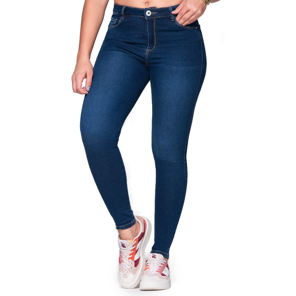 Jean Skinny Faja Interna Azul Oscuro Trucco'S T22092408 - 40