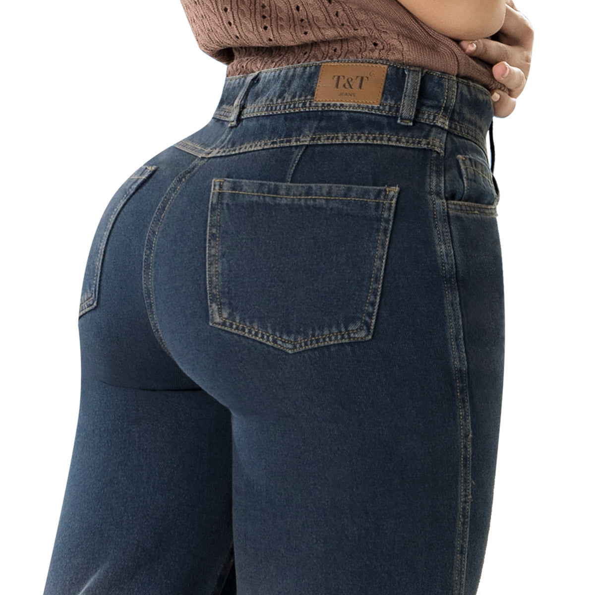 Jean Palazzo Tiro Alto Azul Tyt Jeans Firmeza - foto 4