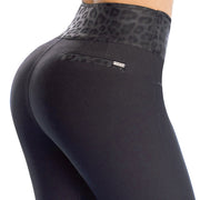 Leggins Tiro Súper Alto Negro TyT Desierto — detalle posterior