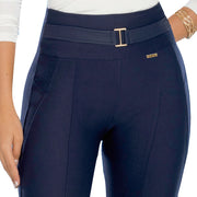 Leggings Bootcut Azul Cobalto TyT Tobias — detalle frontal