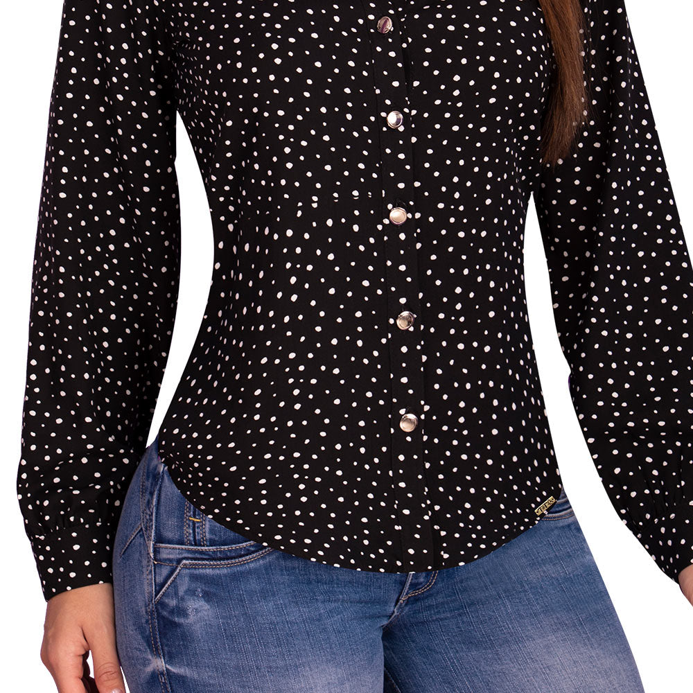 Blusa Silueta Confort Negra TyT Lemur