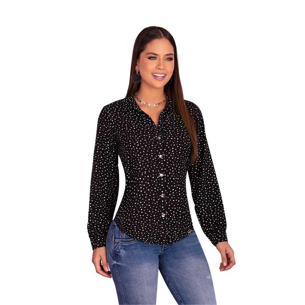 Blusa Silueta Confort Negra TyT Lemur