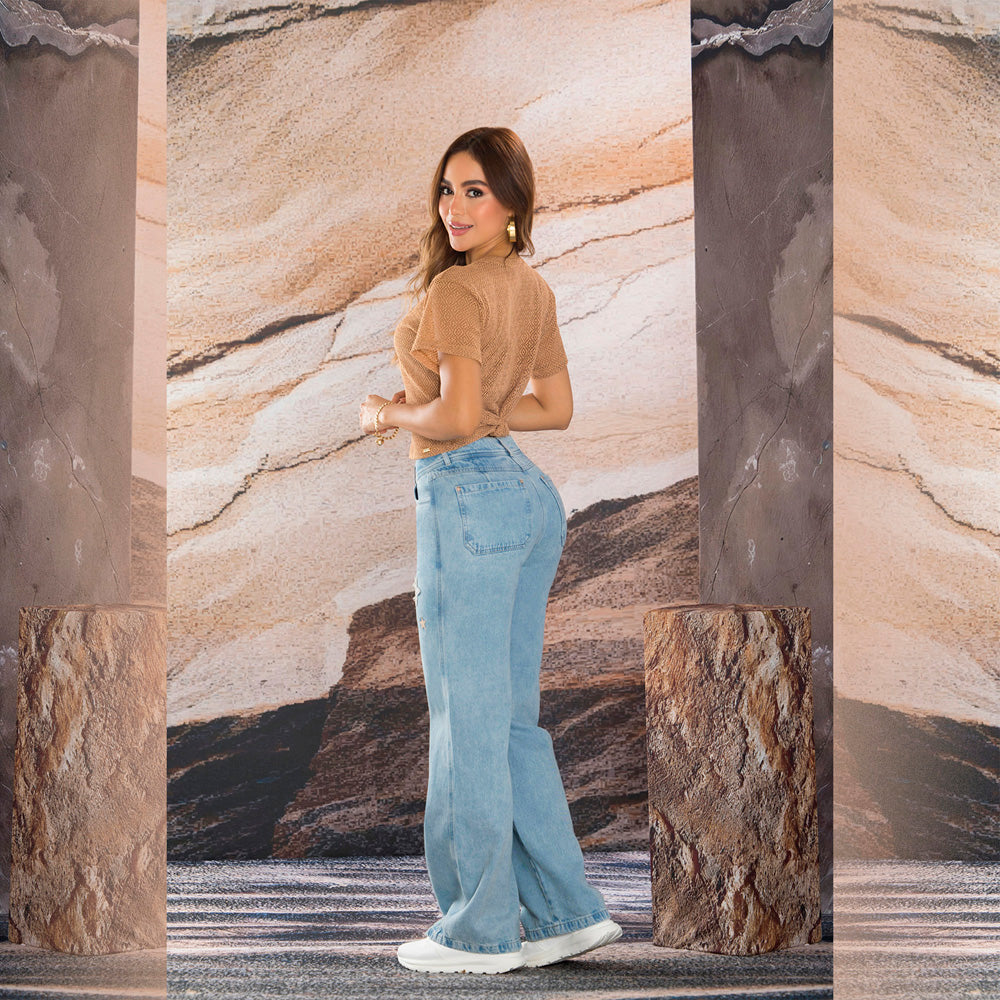 Palazzo Tiro Alto Azul Tyt Jeans Lopez - 40