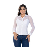 Camisa Ajustada Blanca TyT Lorette