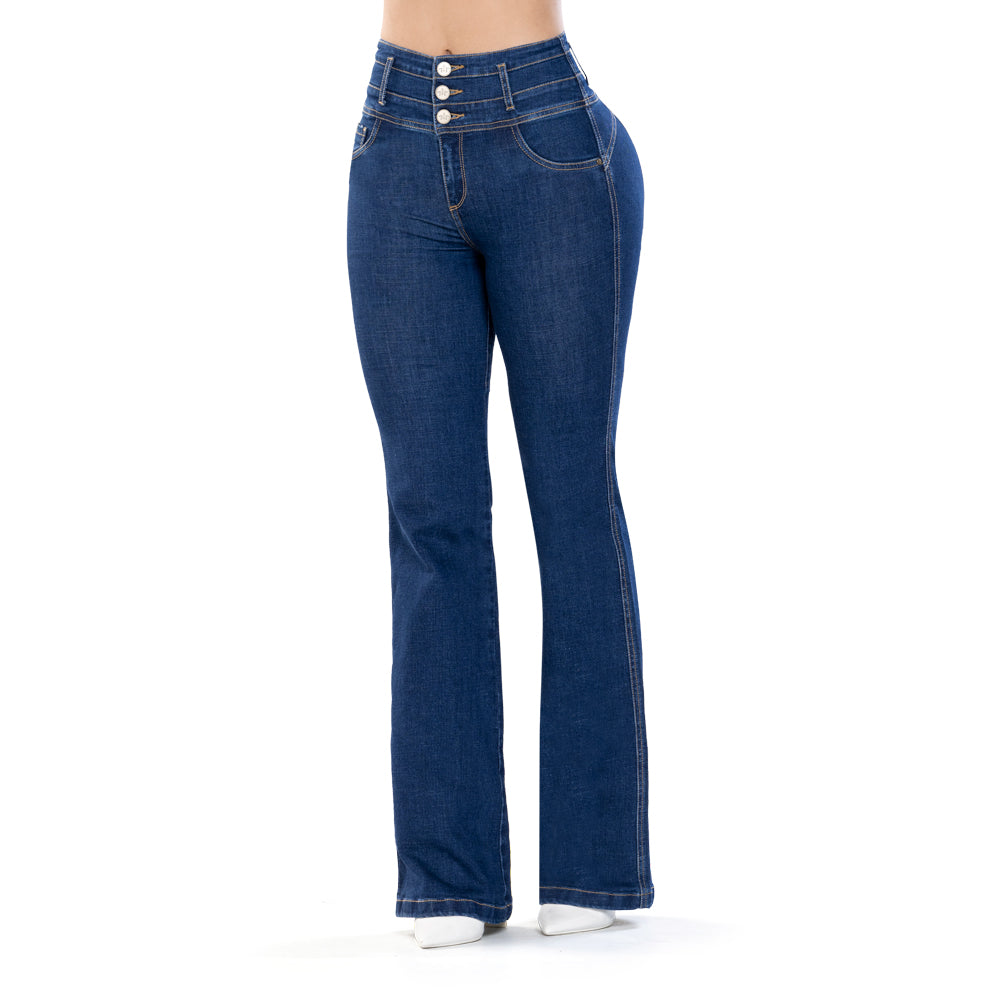 Jean Push Up Azul Mujeron Madrigal - 38