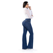 Jean Push Up Azul Mujeron Madrigal - 42