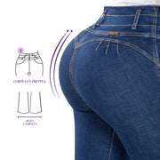 Jean Push Up Azul Mujeron Madrigal - 40