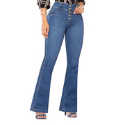 Jeans Push Up Azul Mujeron Magia - 38