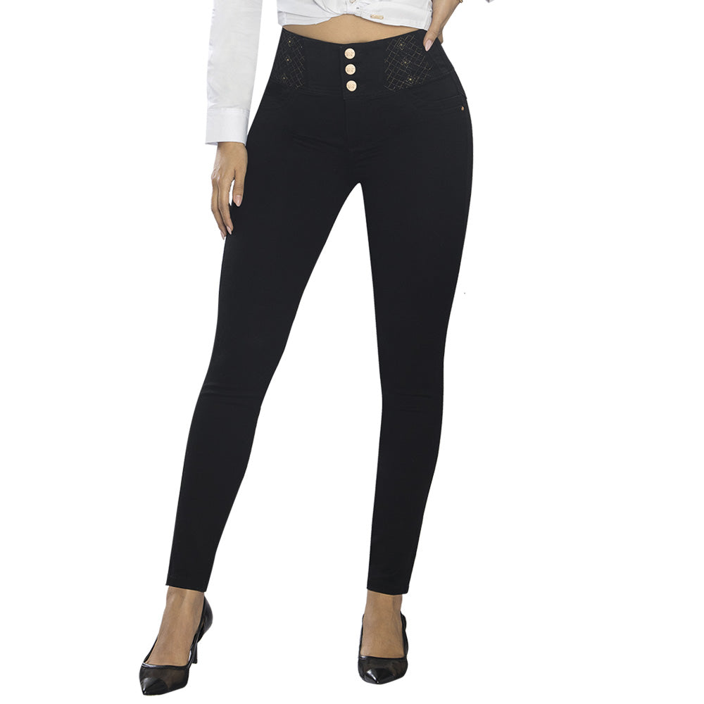 Jeans Push Up Negro Tyt Jeans Mercedes - 38
