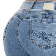 Jean Push Up Tiro Alto Azul Tyt Jeans México - foto 3