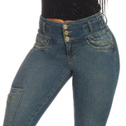Jeans Levanta Cola Azul Cheviotto 14400 - 44