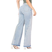 Jeans Palazzo Azul Mujeron Milo - 36