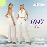 Conjunto Ajustado Tiro Alto Hueso Misshop 1047