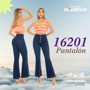 Jean Boot Cut Push Up Azul Mujeron 16201 - 42