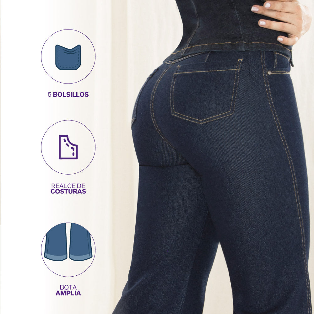 Jean Wide Leg Azul Tyt Mitú - 40