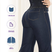 Jean Wide Leg Azul Tyt Mitú - 40