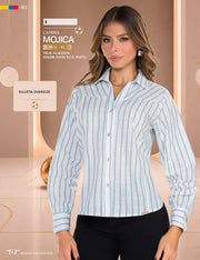 Camisa Manga Larga Azul Tyt Mojica - foto 7