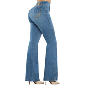 Jeans Push Up Tiro Alto Azul Tyt Jeans Molina - 36