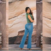 Jeans Push Up Tiro Alto Azul Tyt Jeans Molina - 40