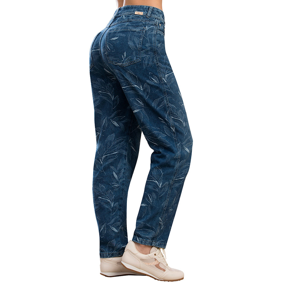 Jean Mom Tiro Alto Azul Tyt Jeans Botánica - foto 1