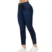 Jean Mom Tiro Alto Azul Tyt Jeans Cabo Verde - foto 2