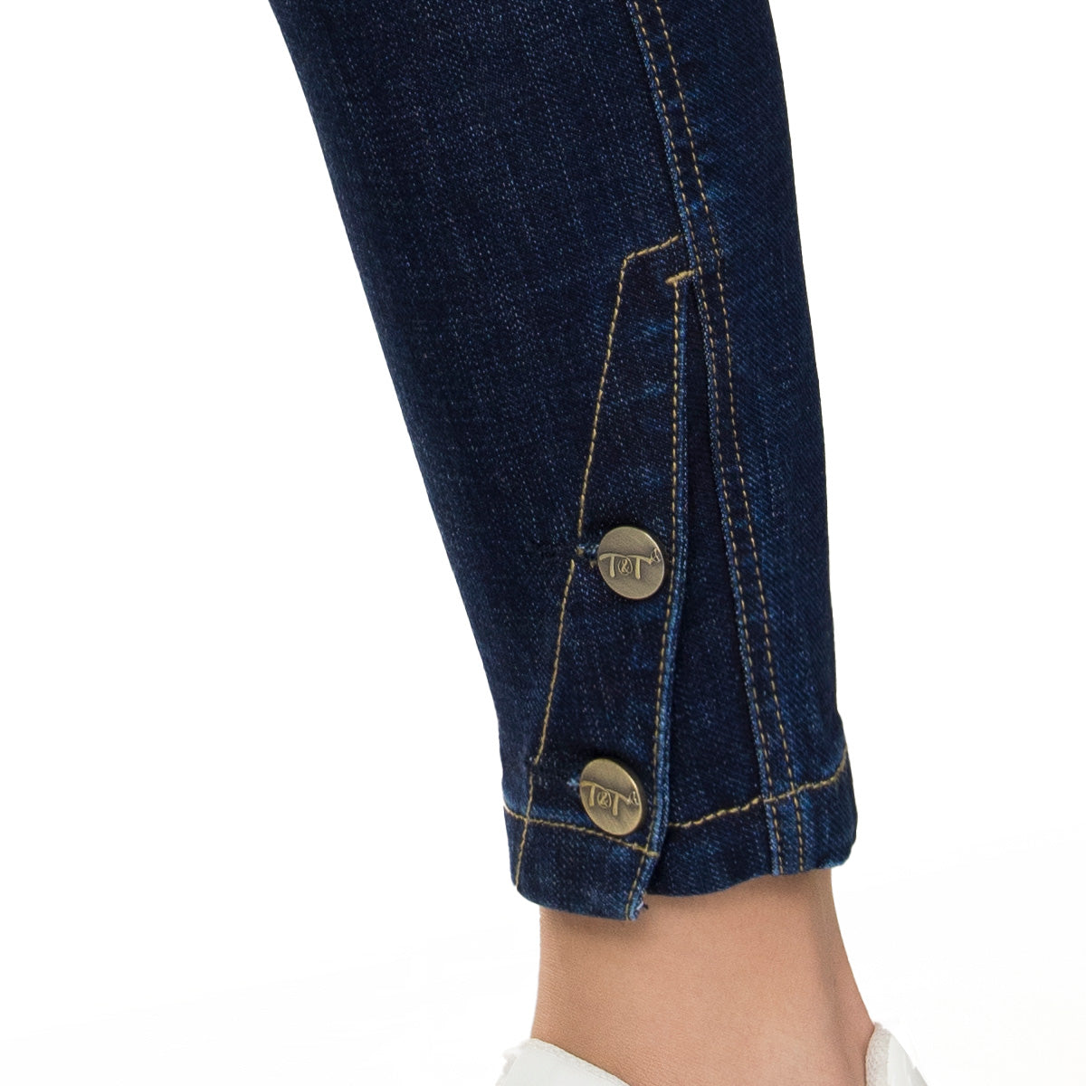 Jean Mom Tiro Alto Azul Tyt Jeans Cabo Verde - foto 4