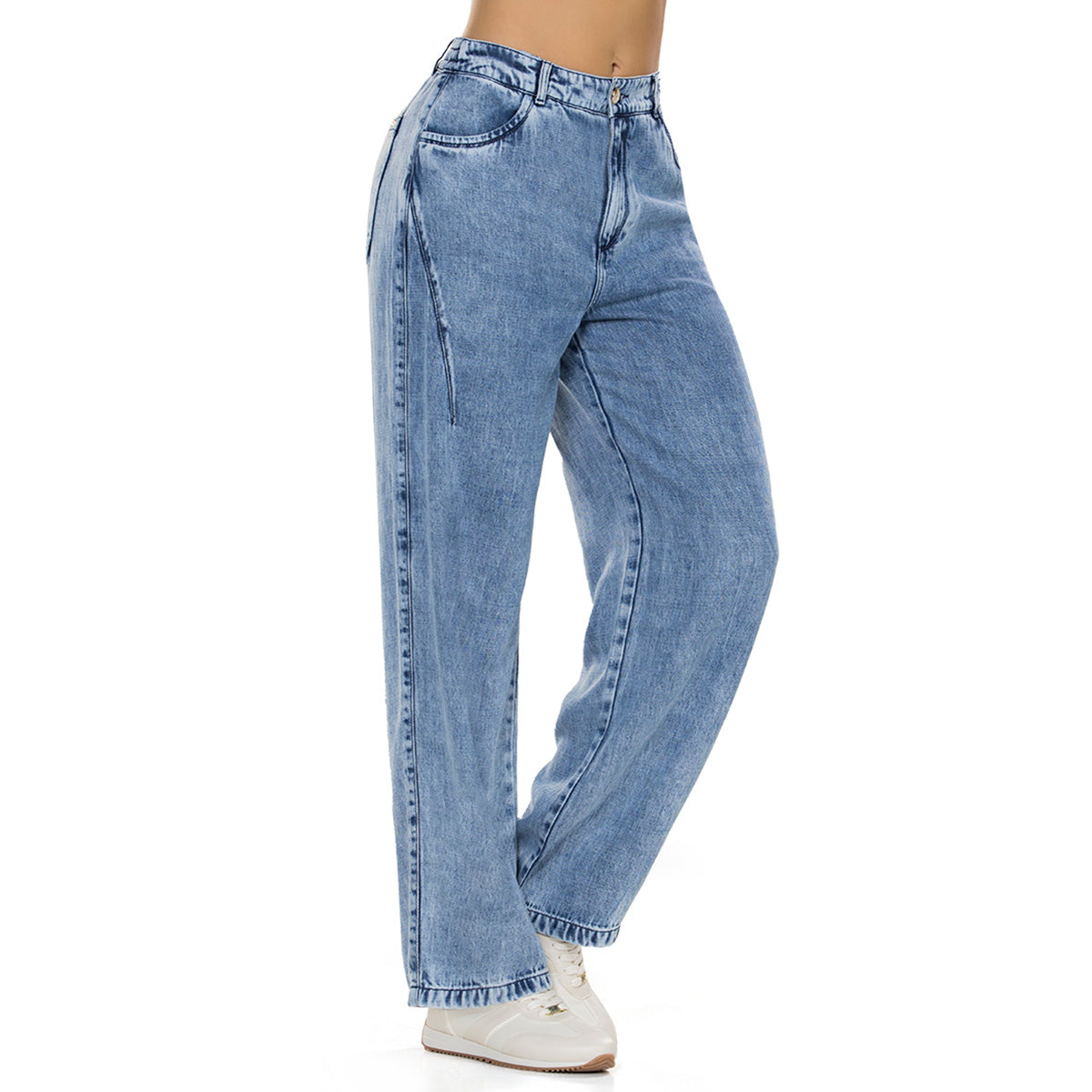 Jean Mom Tiro Alto Azul Medio Tyt Jeans España - foto 2