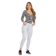 Jeans Mom Tiro Alto Blanco Tyt Jeans Rodeo