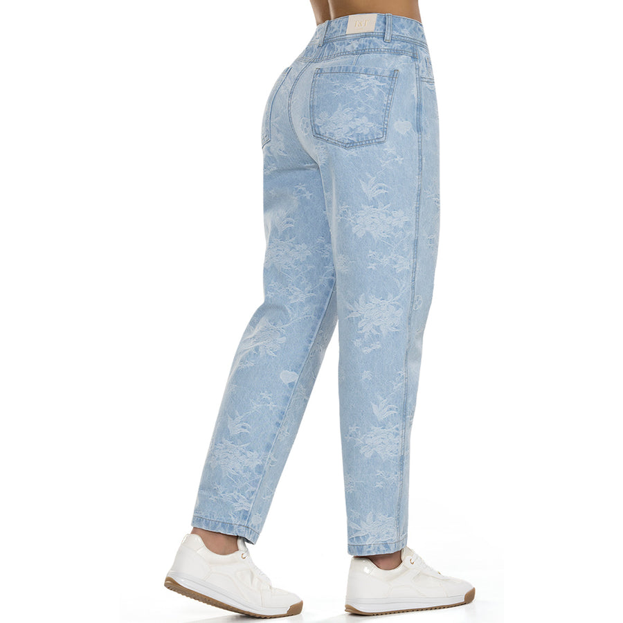 Jean Mom Tiro Alto Azul Tyt Jeans Jordania - foto 1
