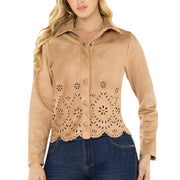 Chaqueta Gamuzada Avellana TyT Monserrate