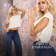 Básico Sin Mangas Beige TyT Esmeralda