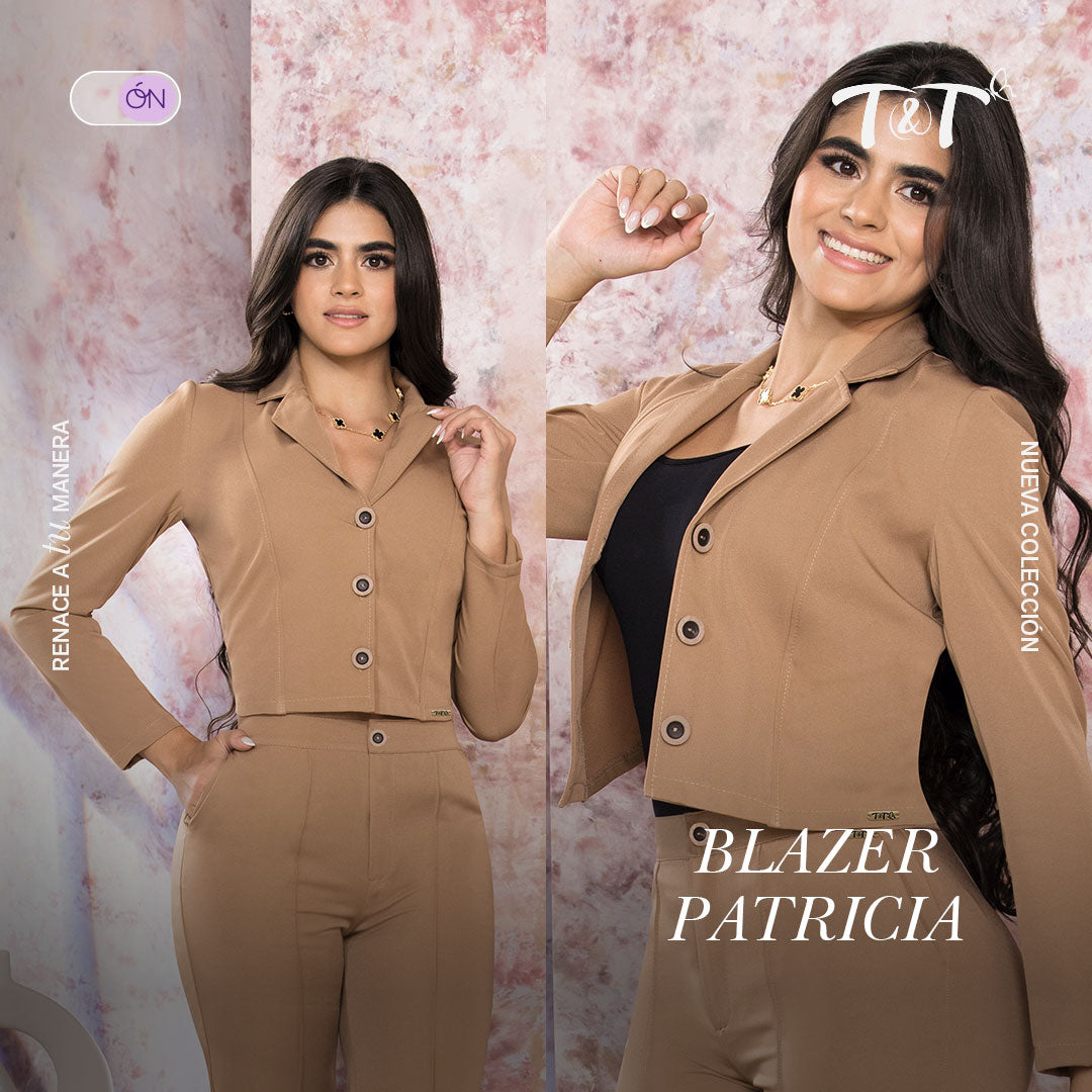 Blazer Ajustado Camel TyT Patricia