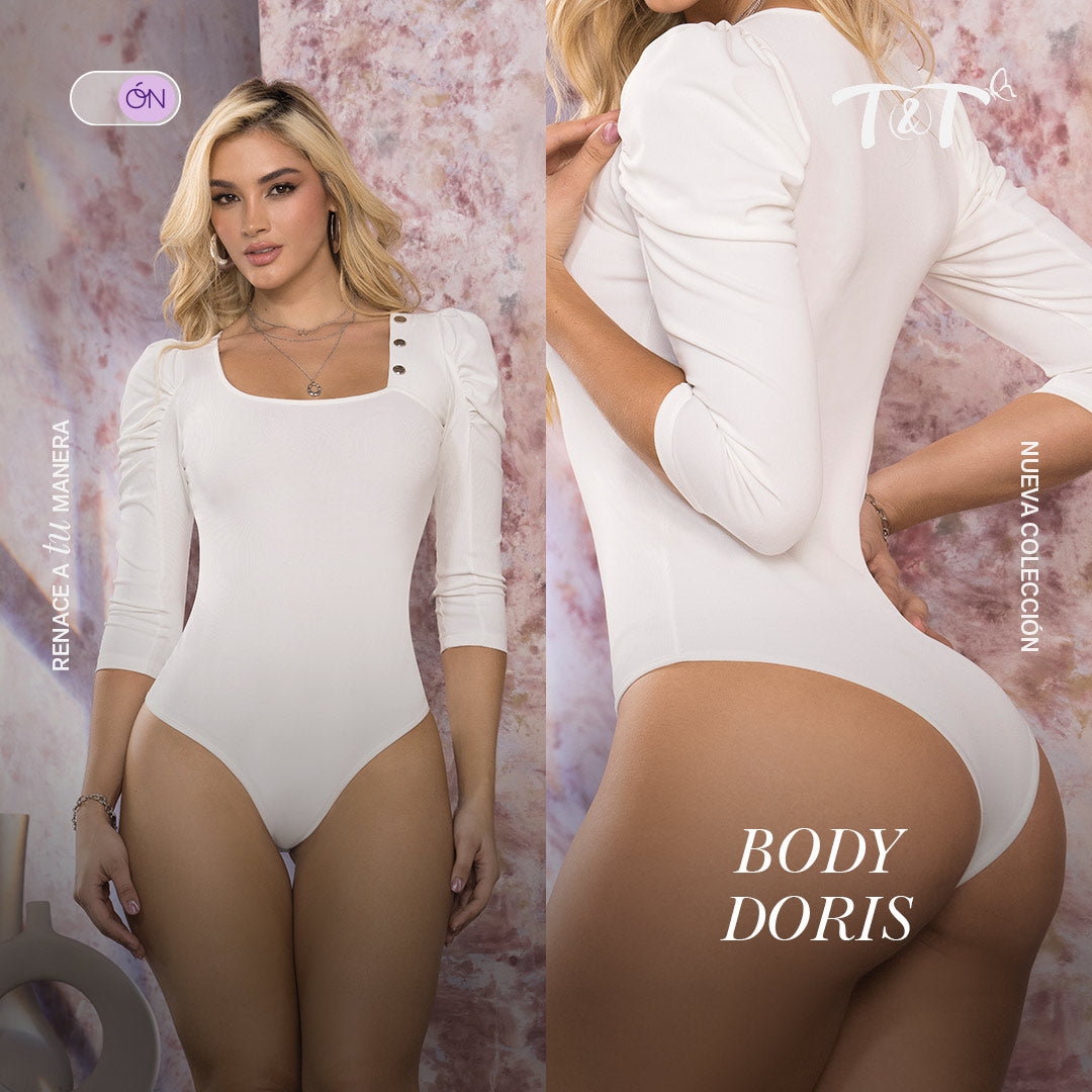 Body Cuello Cuadrado Beige TyT Doris
