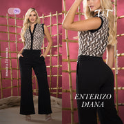 Enterizo Bota Ancha Negro TyT Diana