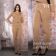 Pantalón Tiro Alto Camel Evelia TyT