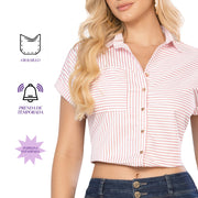 Blusa Amplia Rosado TyT Amapola — detalle de la prenda