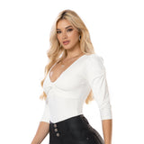 Body Ajustado Beige TyT Campanilla