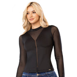 Blusa Ajustada Negra TyT Olivo