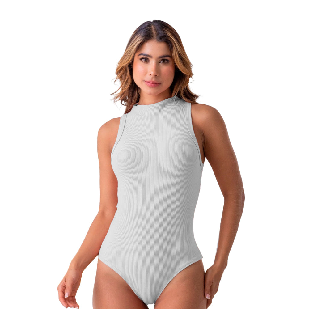 Body Ajustado Blanco Mujerón 14463