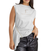 Blusa Ajustada Blanca Mujerón 16502 — detalle de la prenda