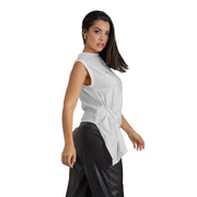 Blusa Ajustada Blanca Mujerón 16502 — vista posterior