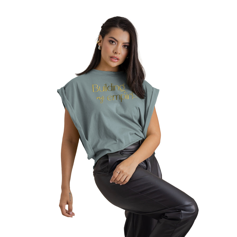Blusa Confort Gris Mujerón 16504